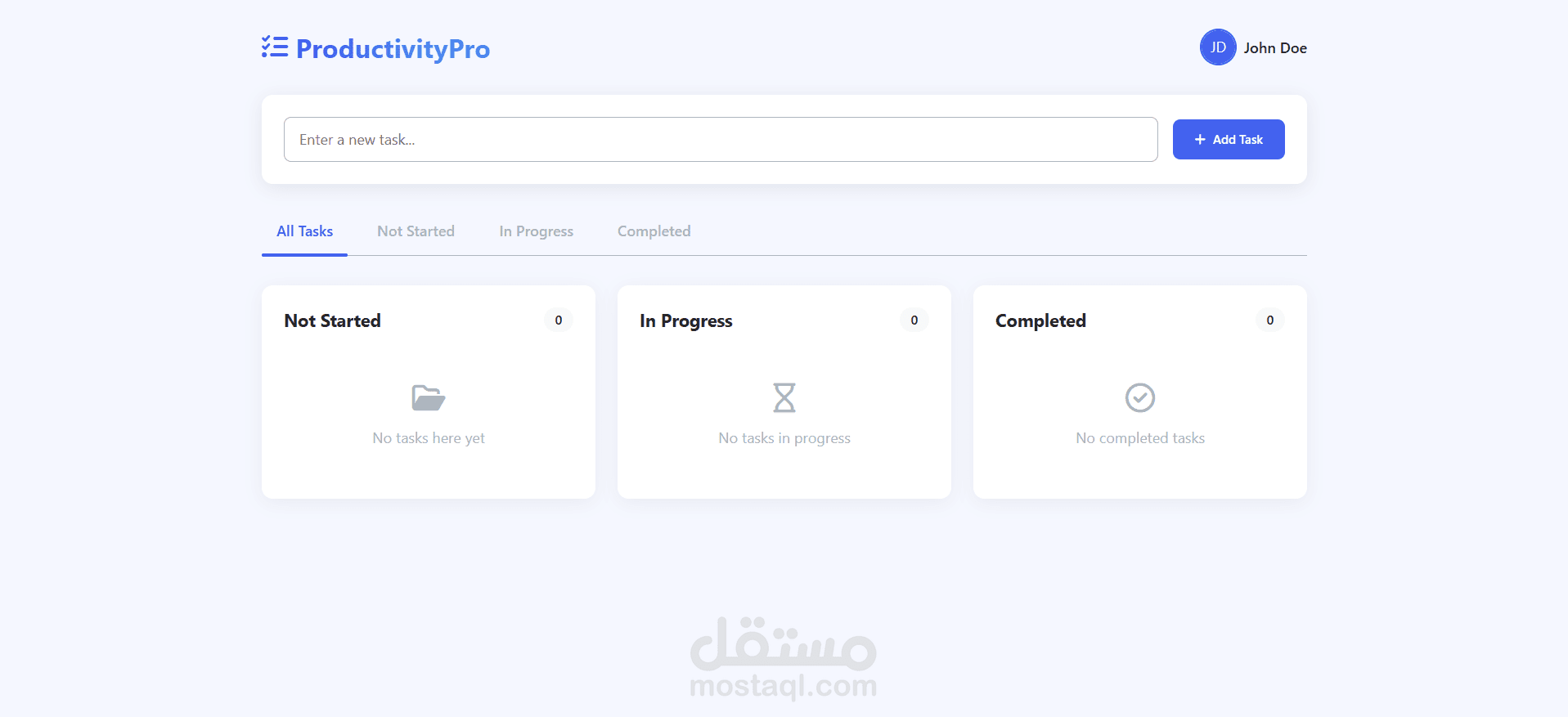 برمجة موقع To Do List باستخدام HTML5 , CSS3, JS
