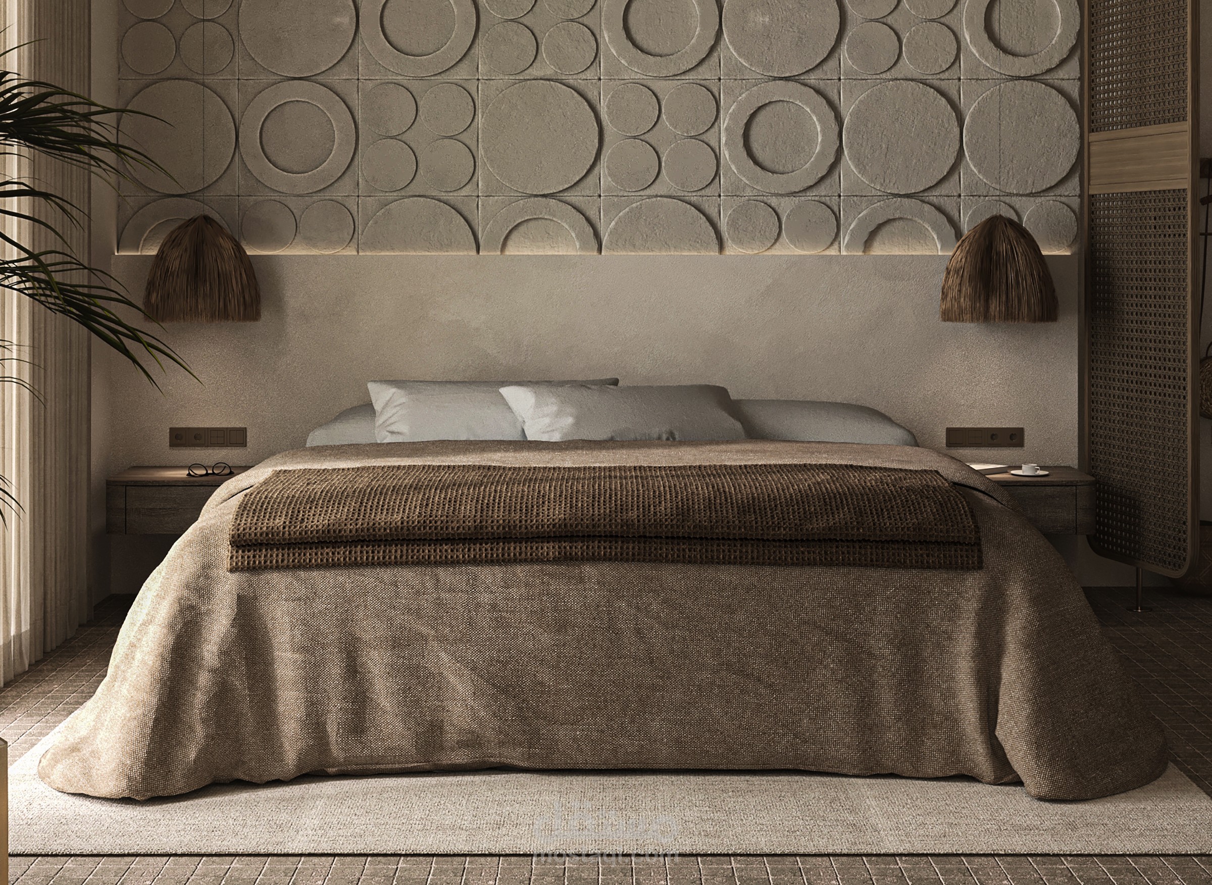 تصميم داخلي لشاليه على الطراز البوهيمي