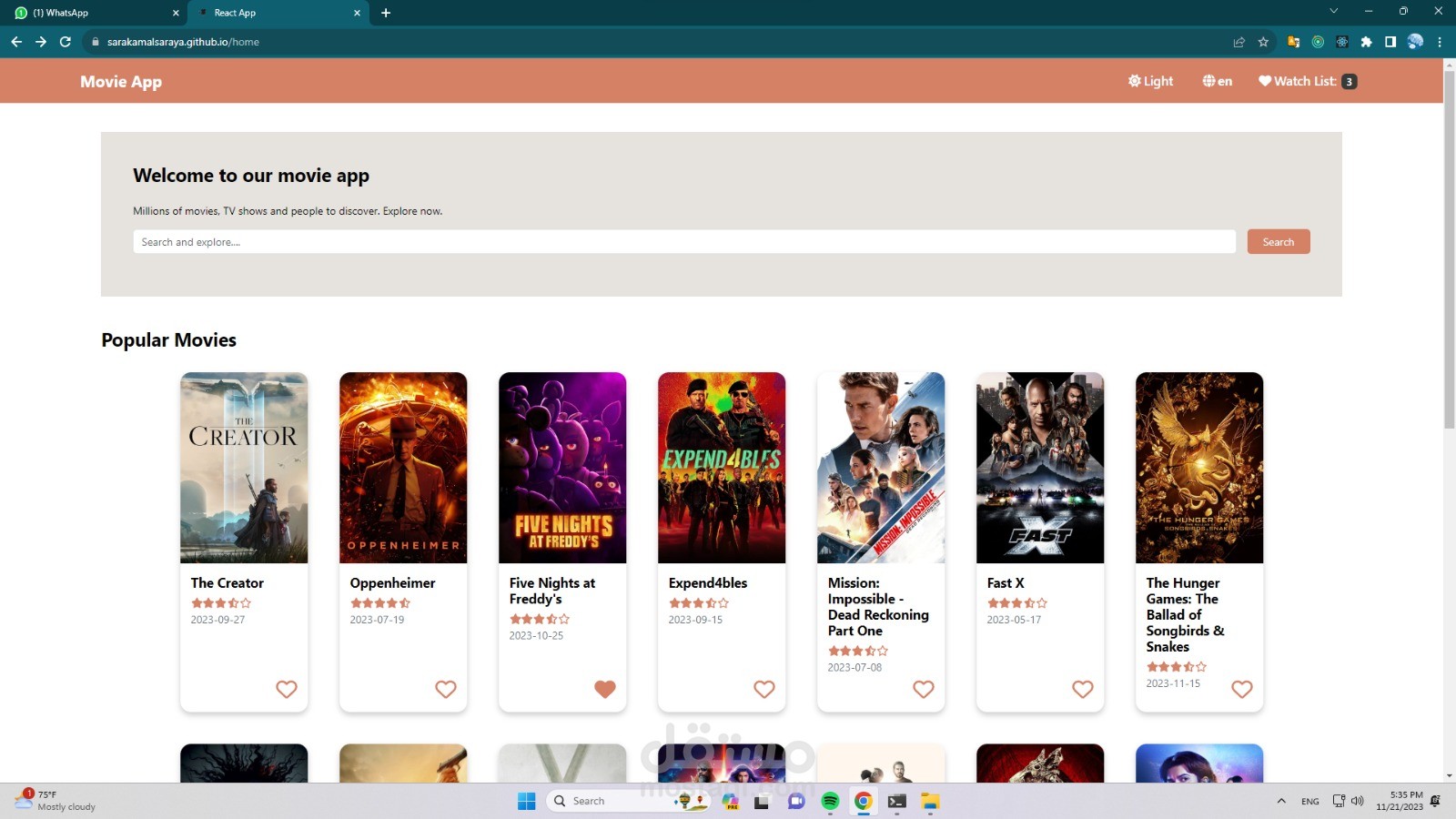 Movie-App _ search and watch movies