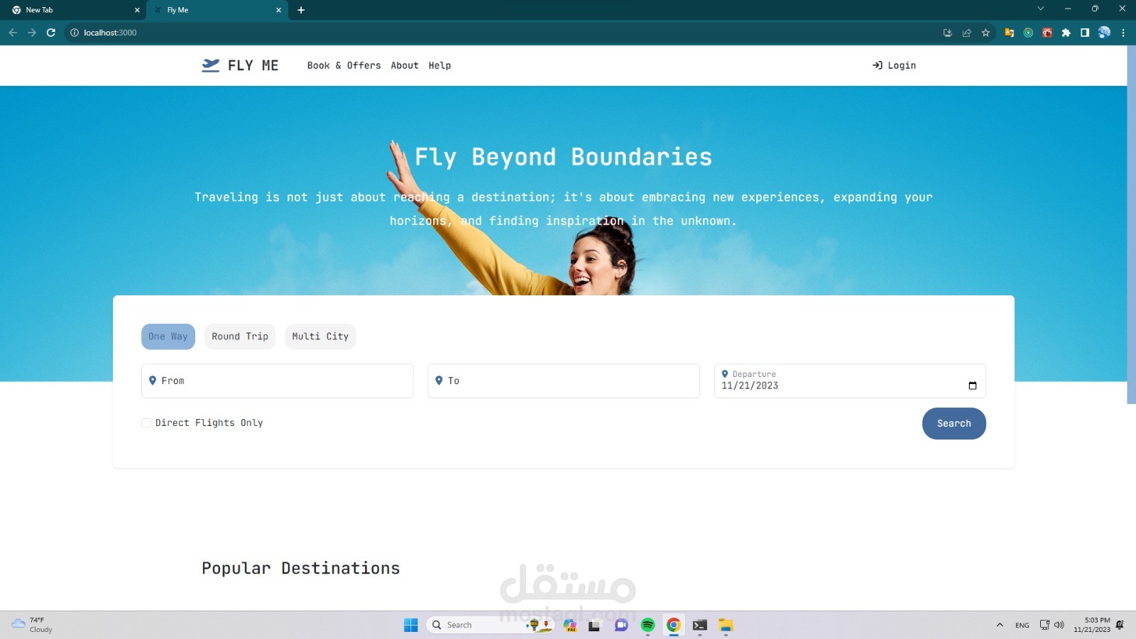 FlyMe - Your Personal Travel Companion
