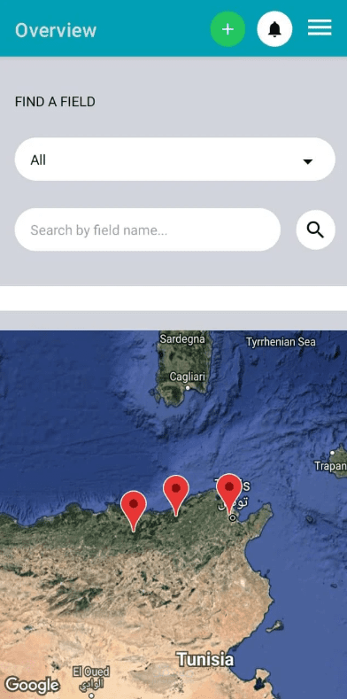 SmartFarmTN Mobile application
