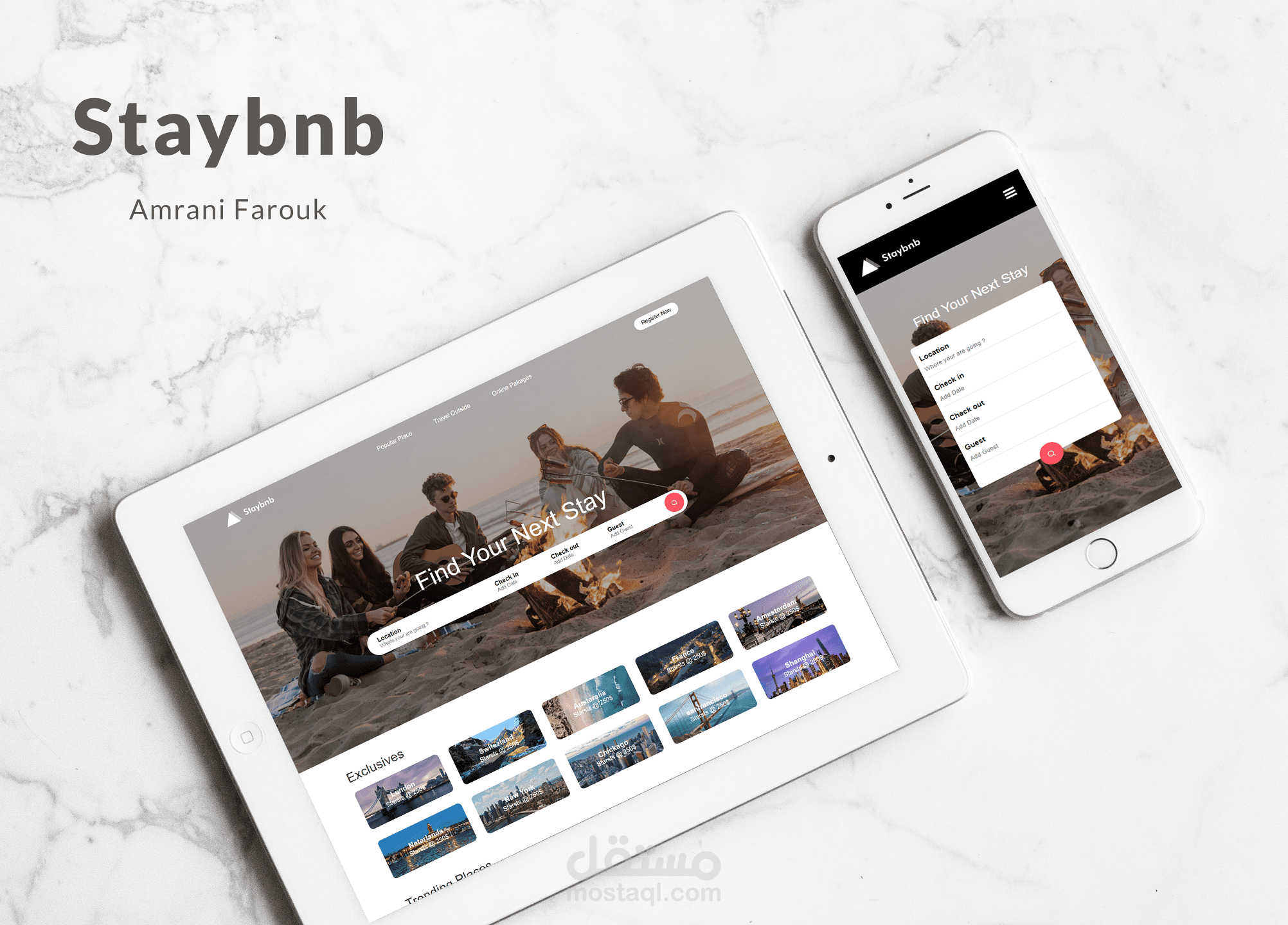 Staybnb Booking wbsite