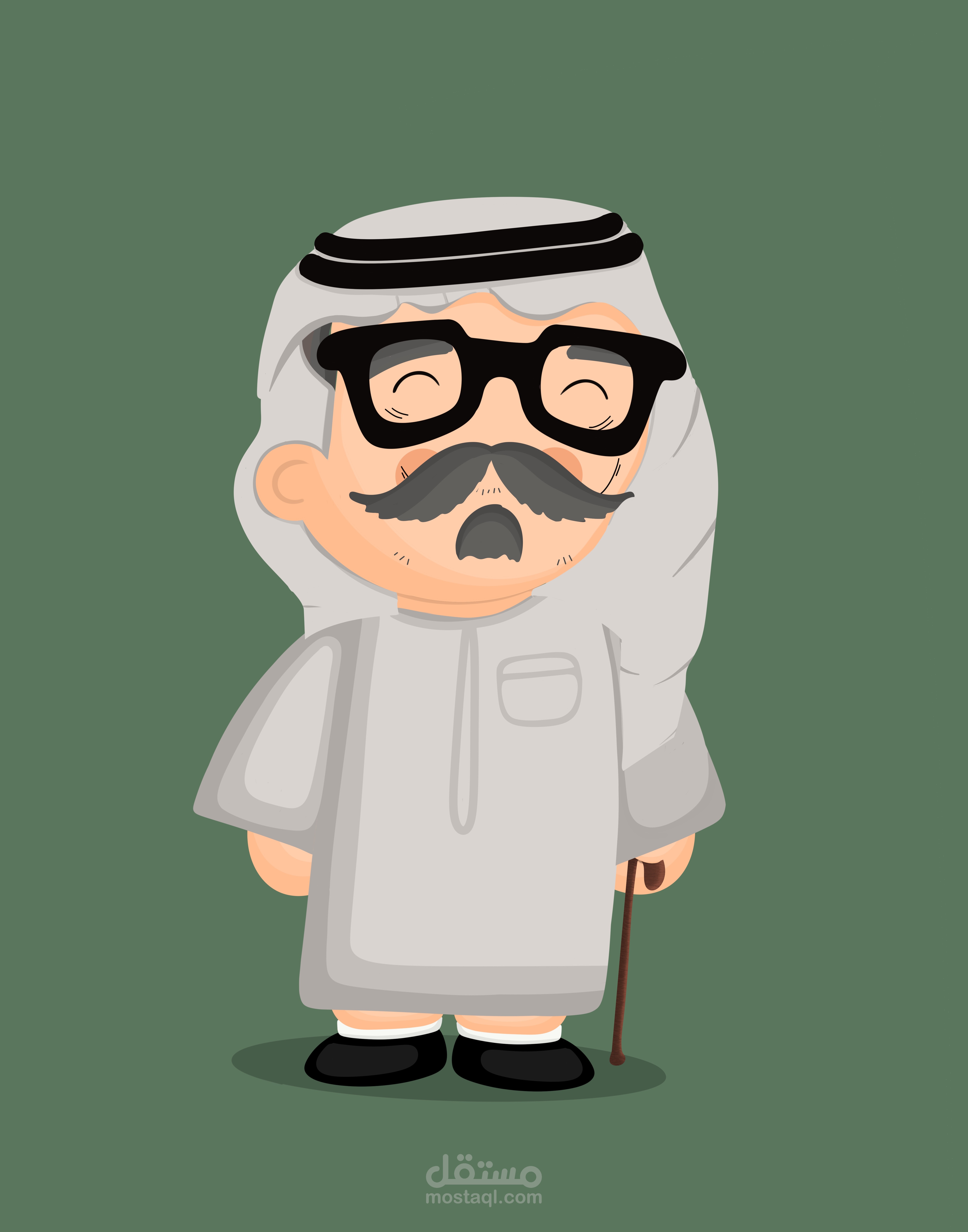 رسم شخصيات كرتونية لقصة تابعة للمرور