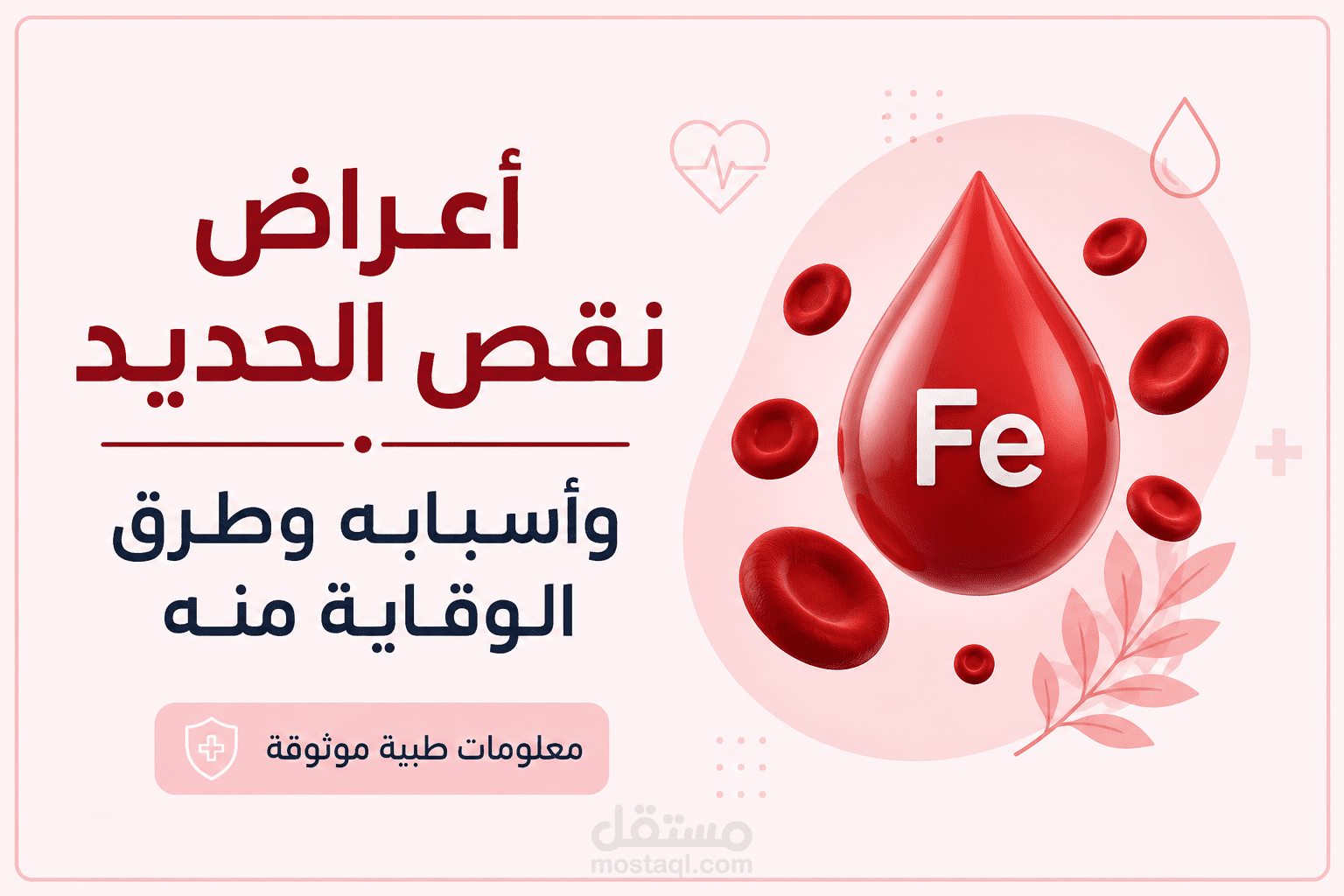 مقال طبي حول أعراض وأسباب نقص الحديد