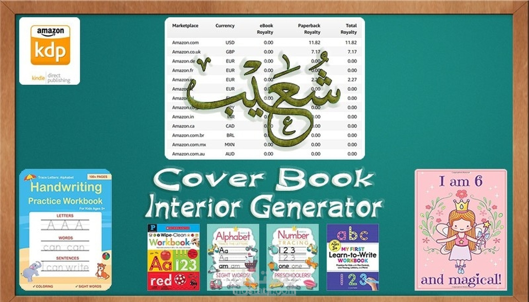 تصميم غلاف كتاب ومحتوى KDP حسب الطلب