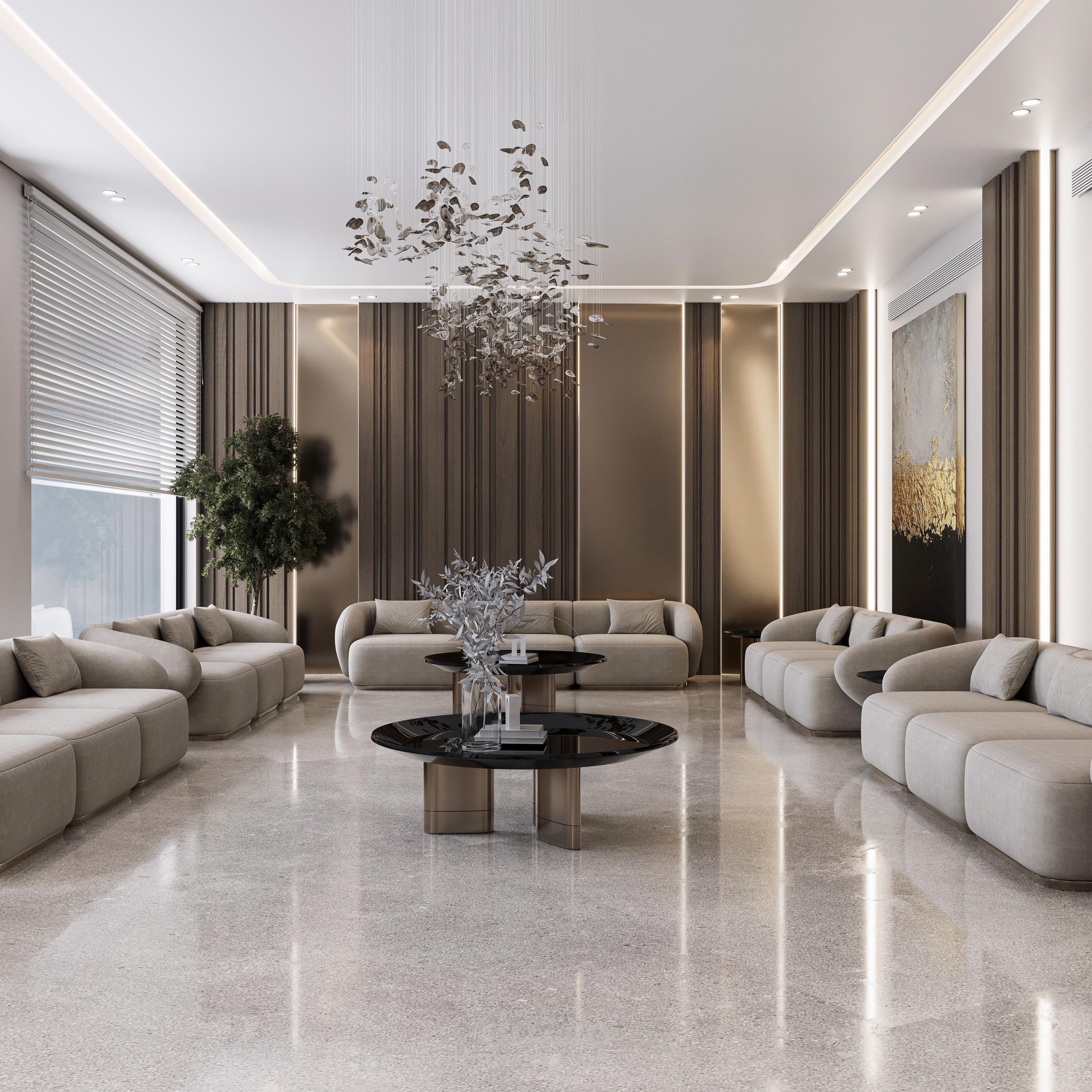 تصميم مجلس في برج تجاري في المملكه العربيه السعوديه