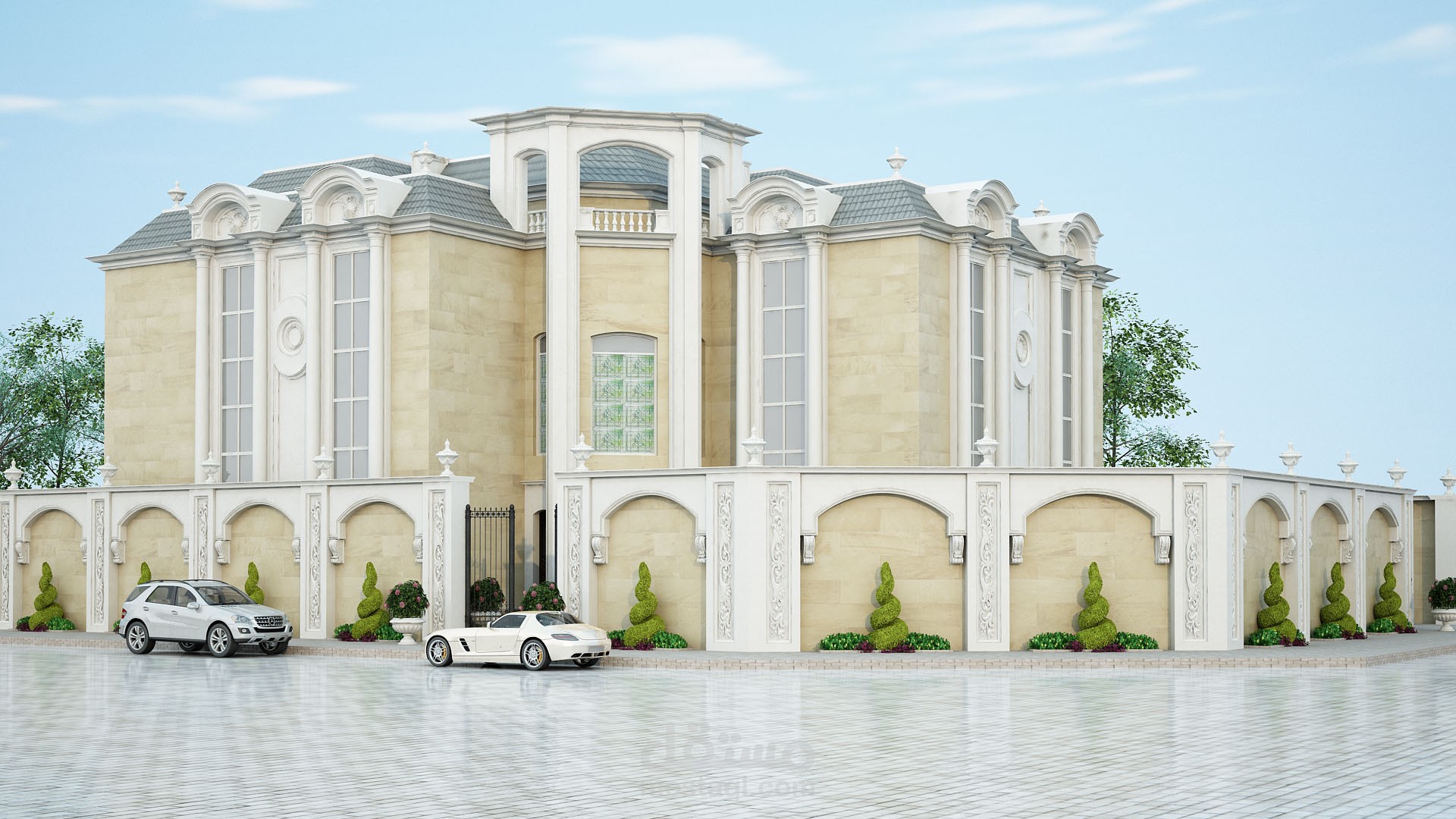 تصميم خارجى رائع لفيلا