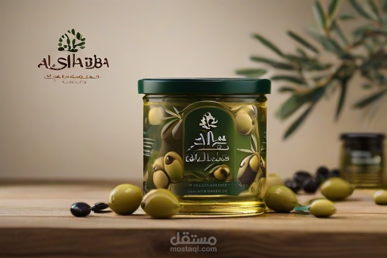 هوية بصرية لمنتج"زيتون الشهباء"