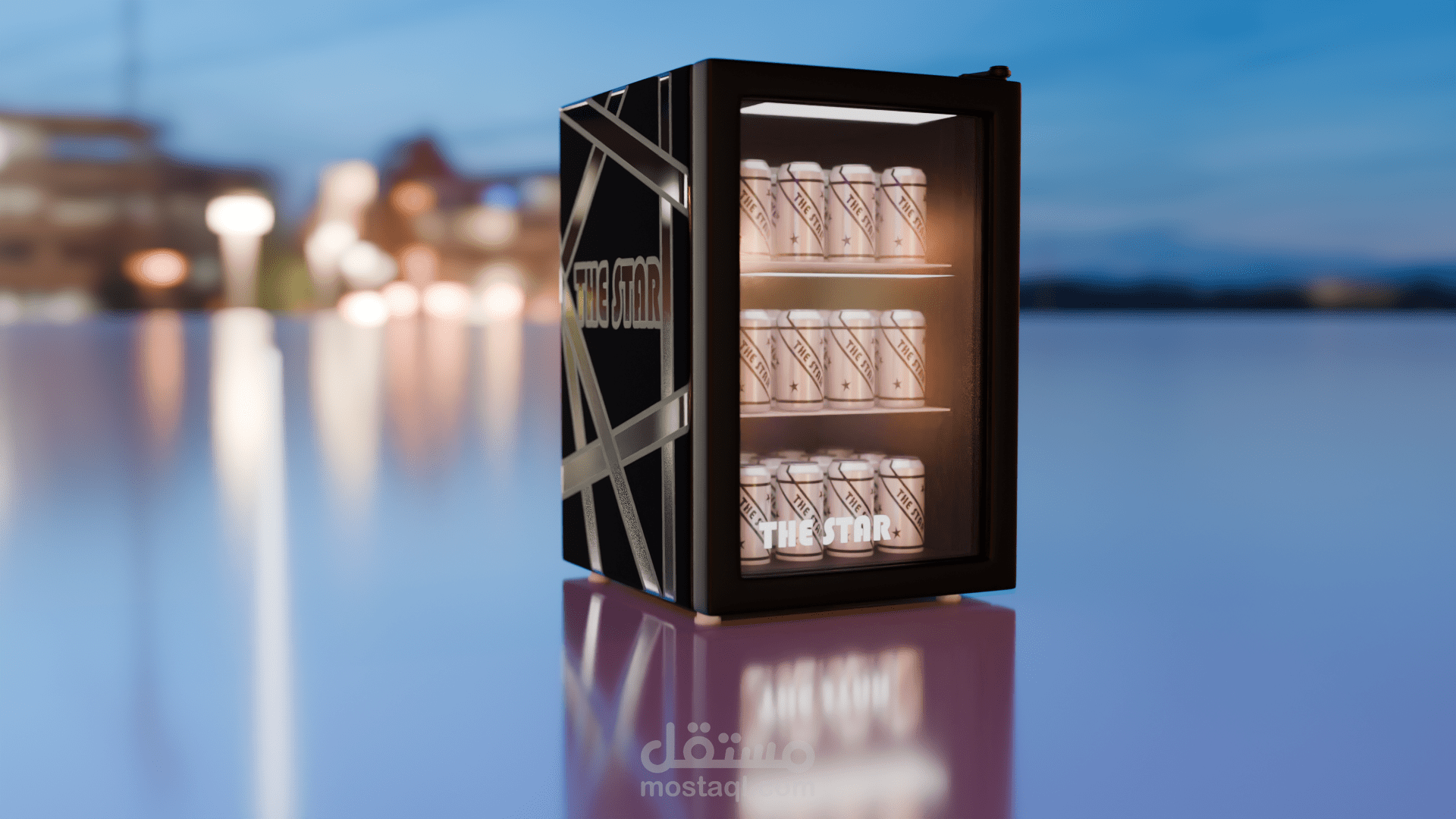 تصميم 3D لثلاجة