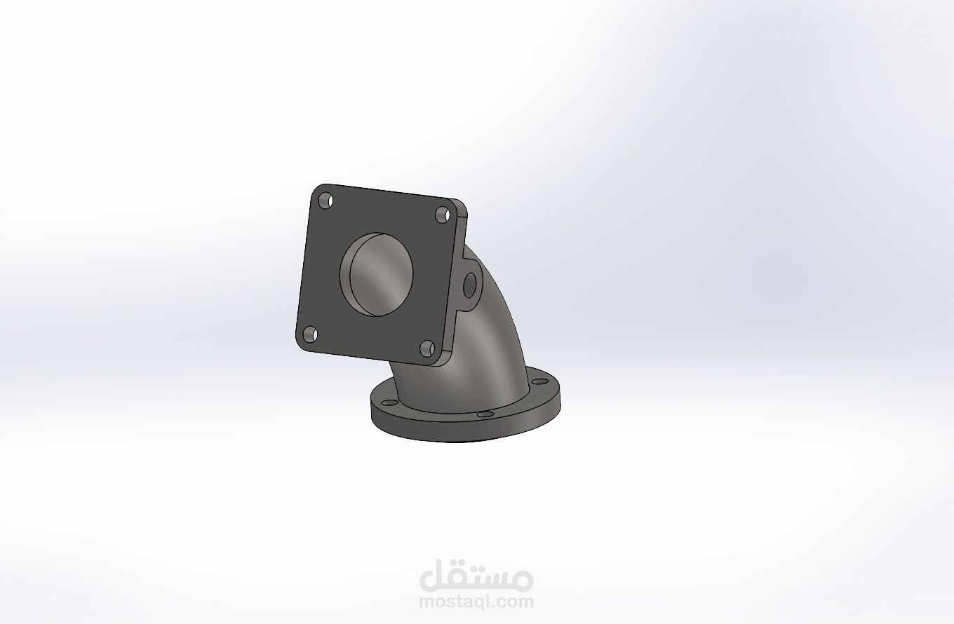 تصميم انبوب معدني ملتوي
