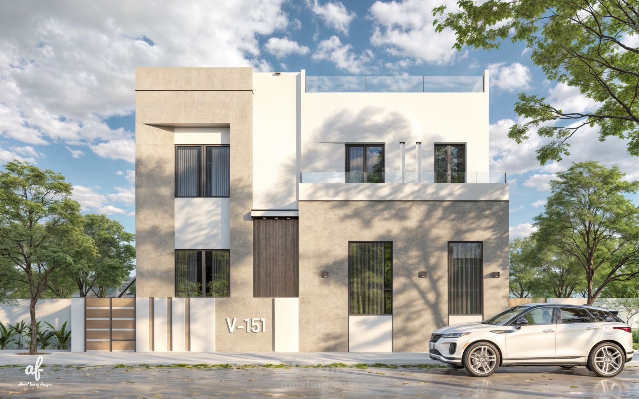Villa Exterior design, AlMutlaa , Kuwait