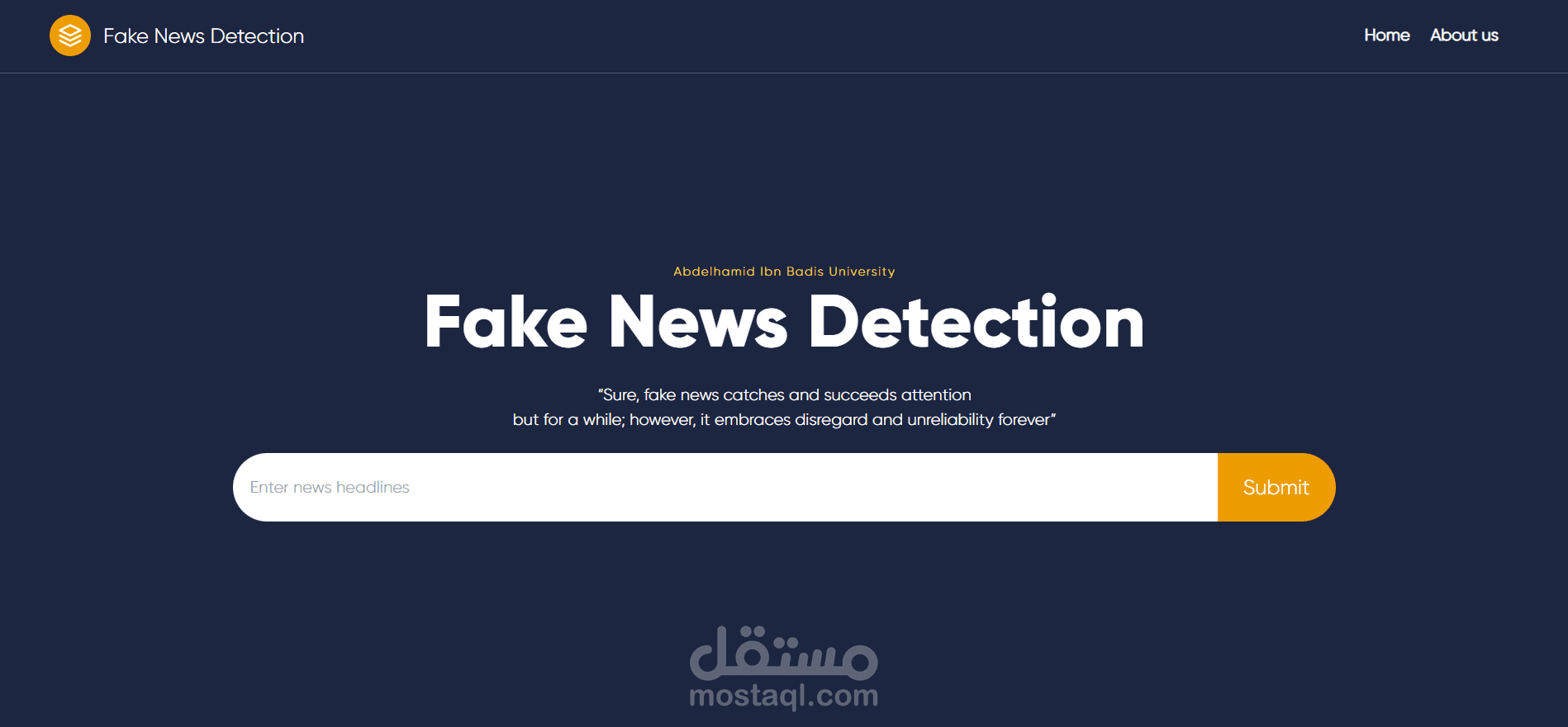 FAKE NEWS DETECTION (كشف الأخبار الزائفة)