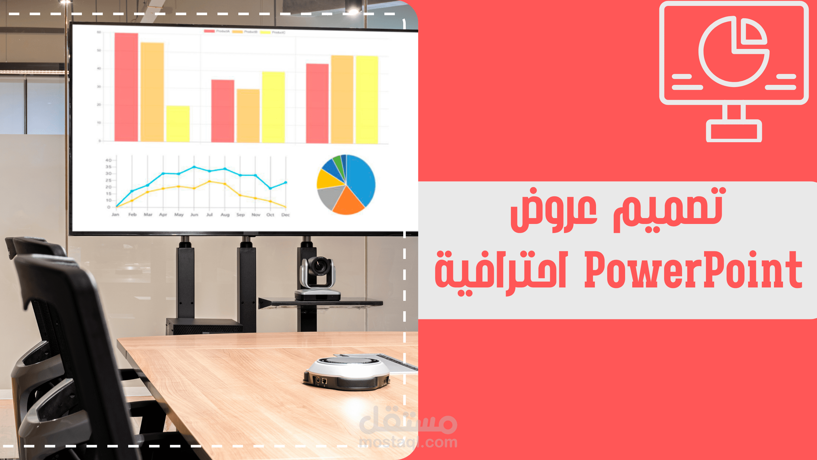 تصميم عروض PowerPoint احترافية وجذابة تناسب جميع المجالات