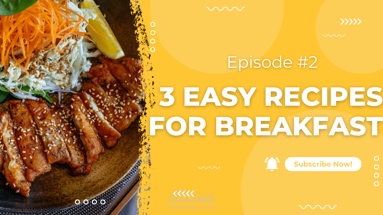 designing videos and creating a content for breakfast ideas