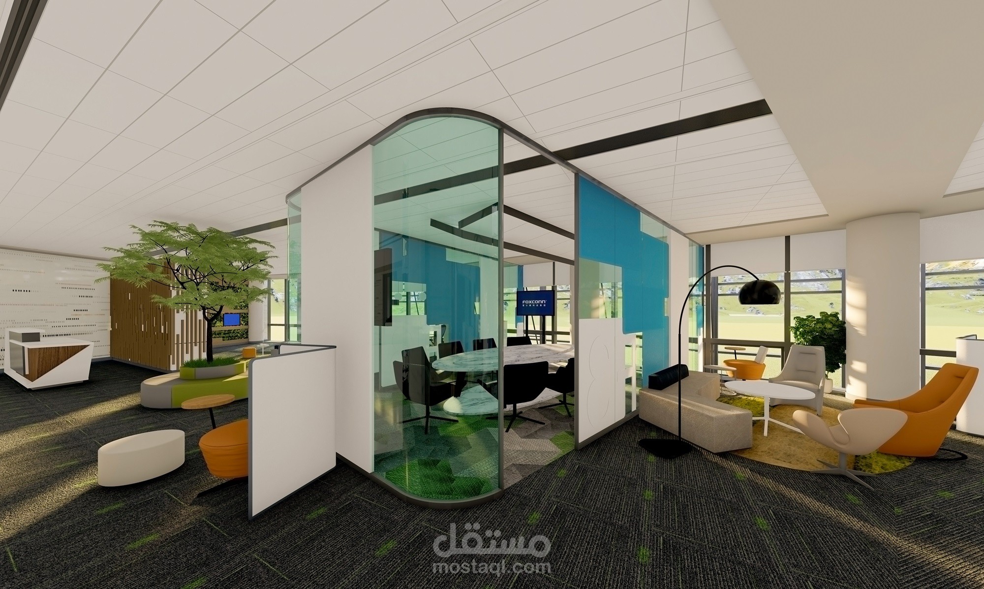 Open work spaces