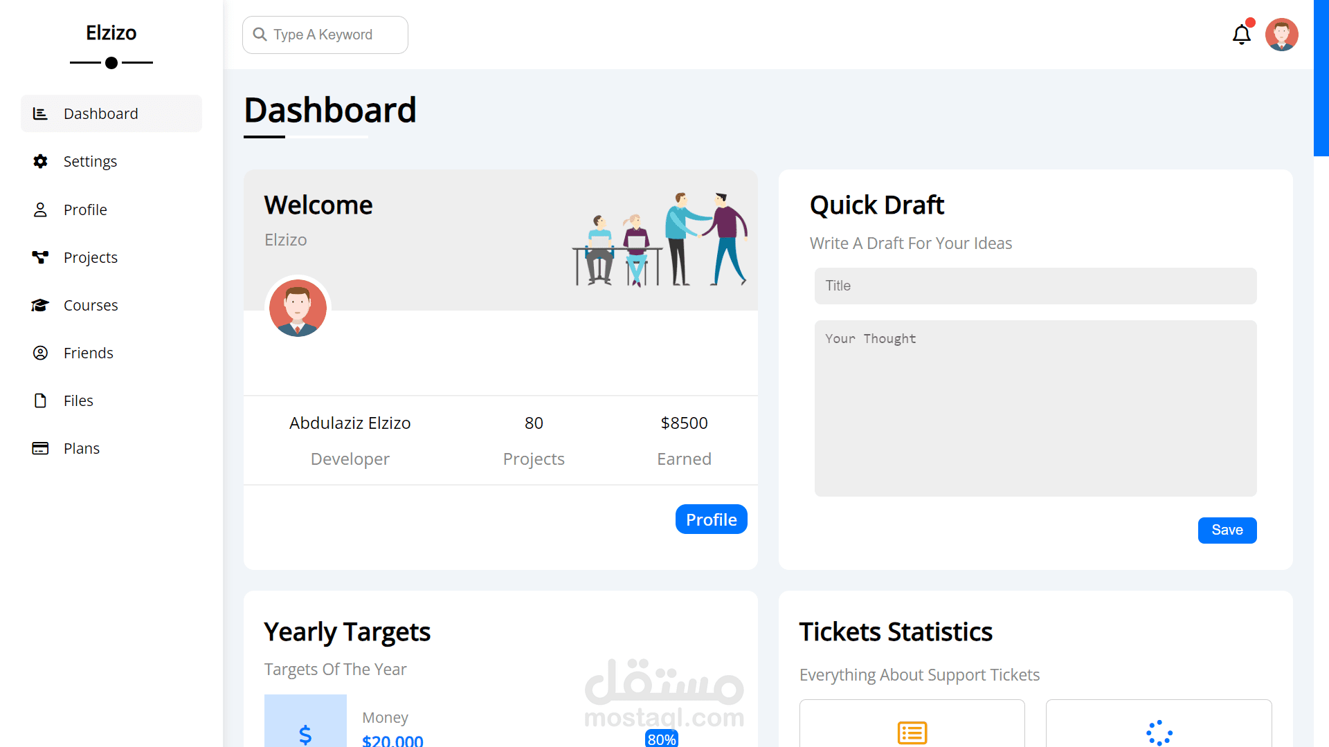 Elzizo Dashboard