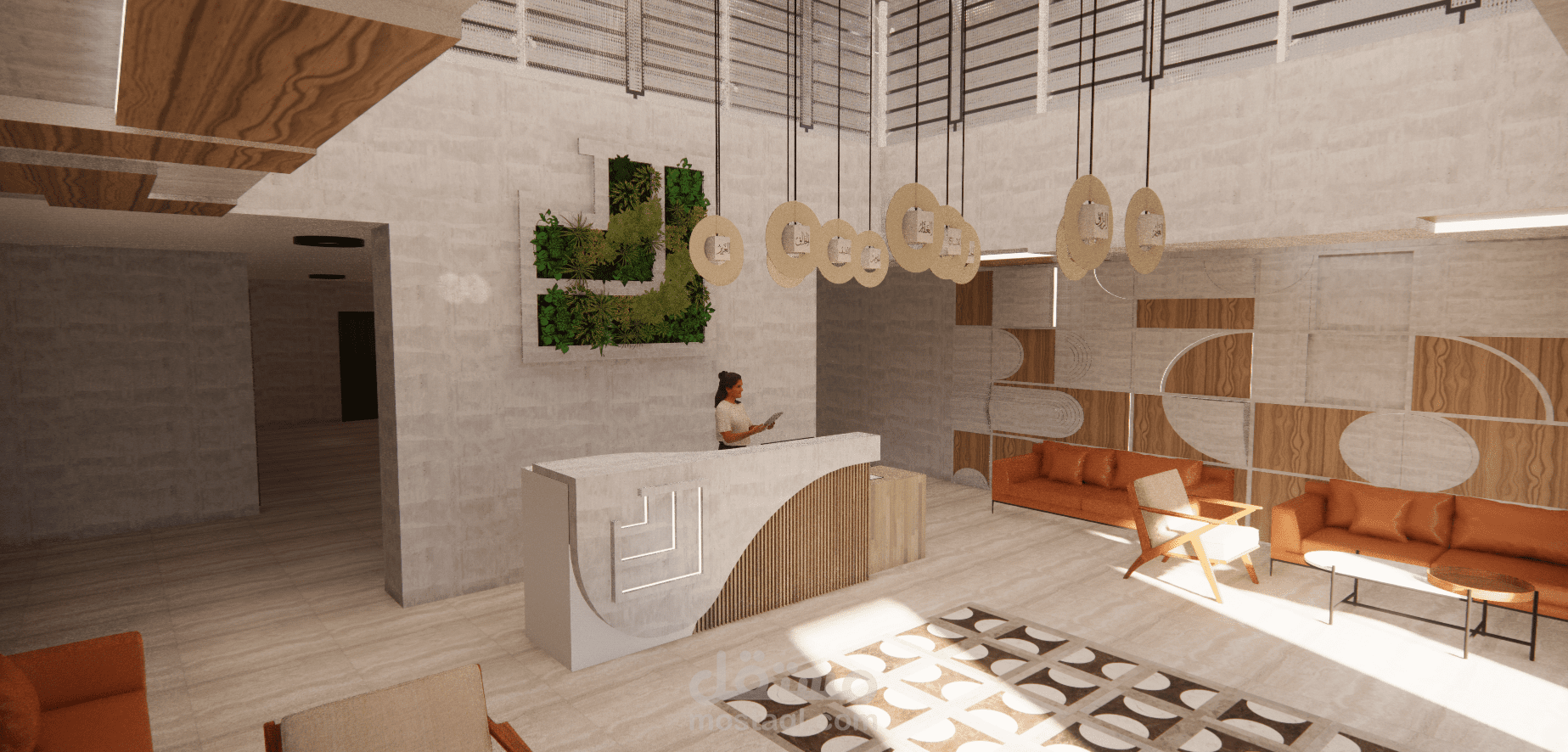 تصميم استقبال وقف داركم لفاقدي المأوى والمرضى النفسيين بجدة