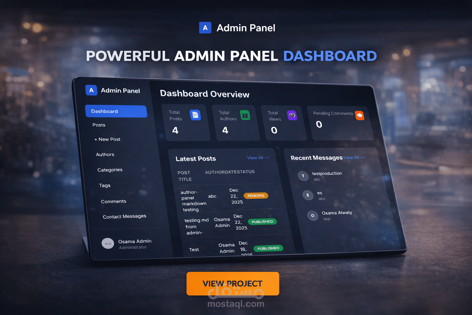 Osama Blog - Full Stack Blog Management System