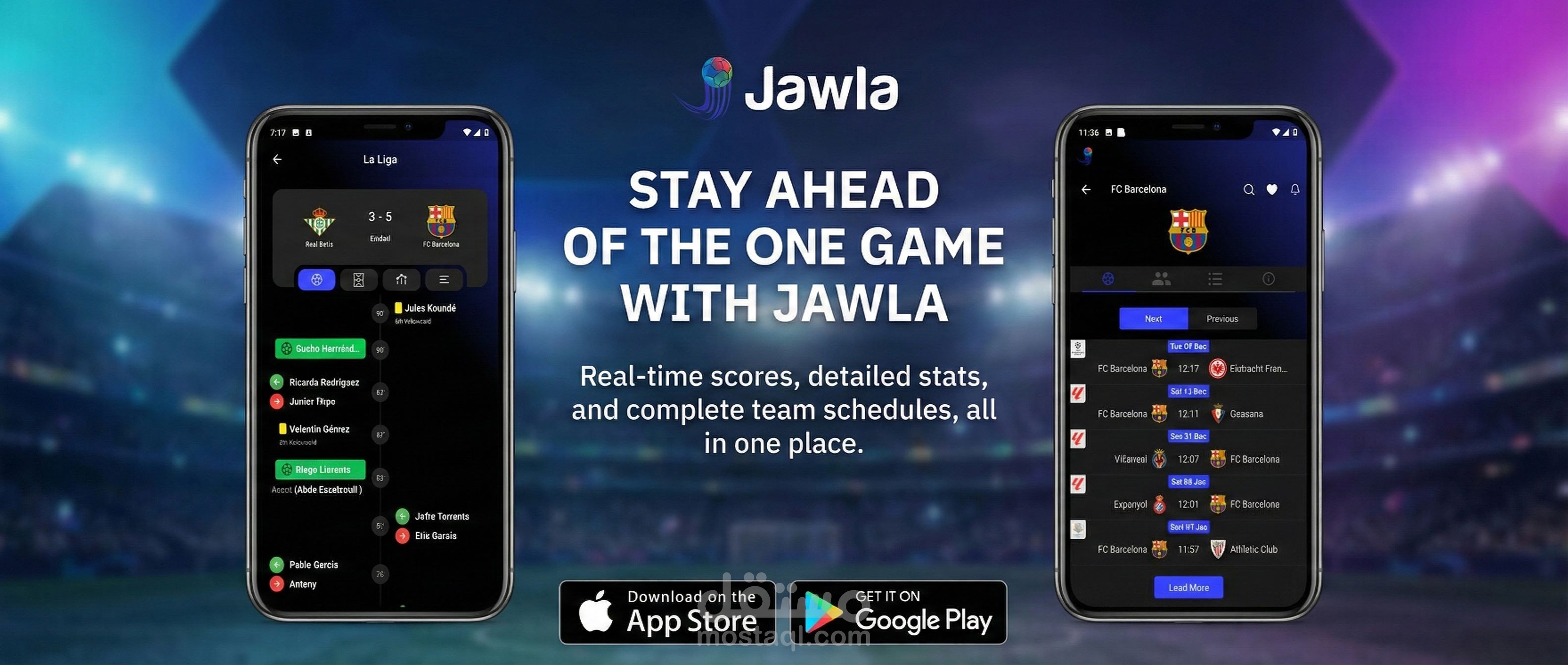 JAWLA تطبيق جولة نتائج المباريات لحظة بلحظة
