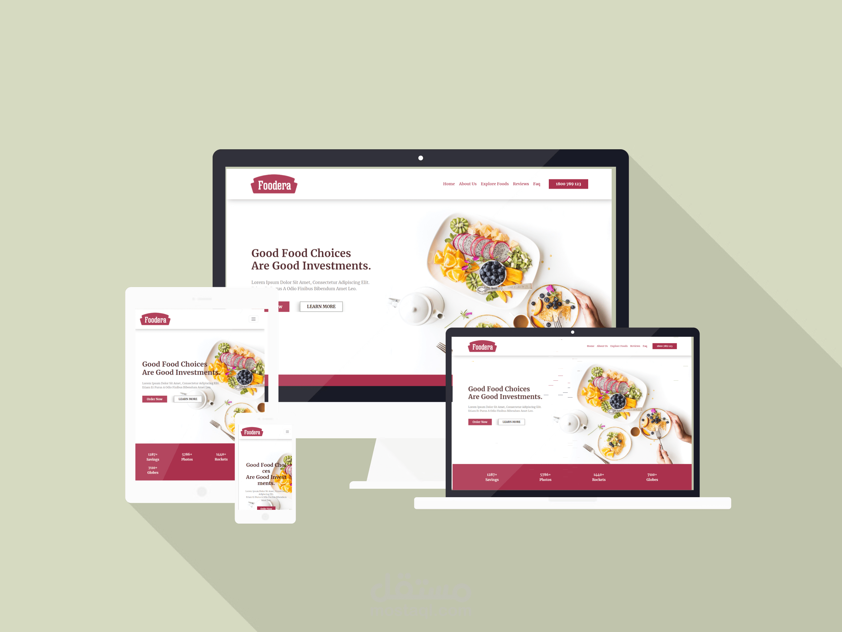 Recipes Ordering food website using react