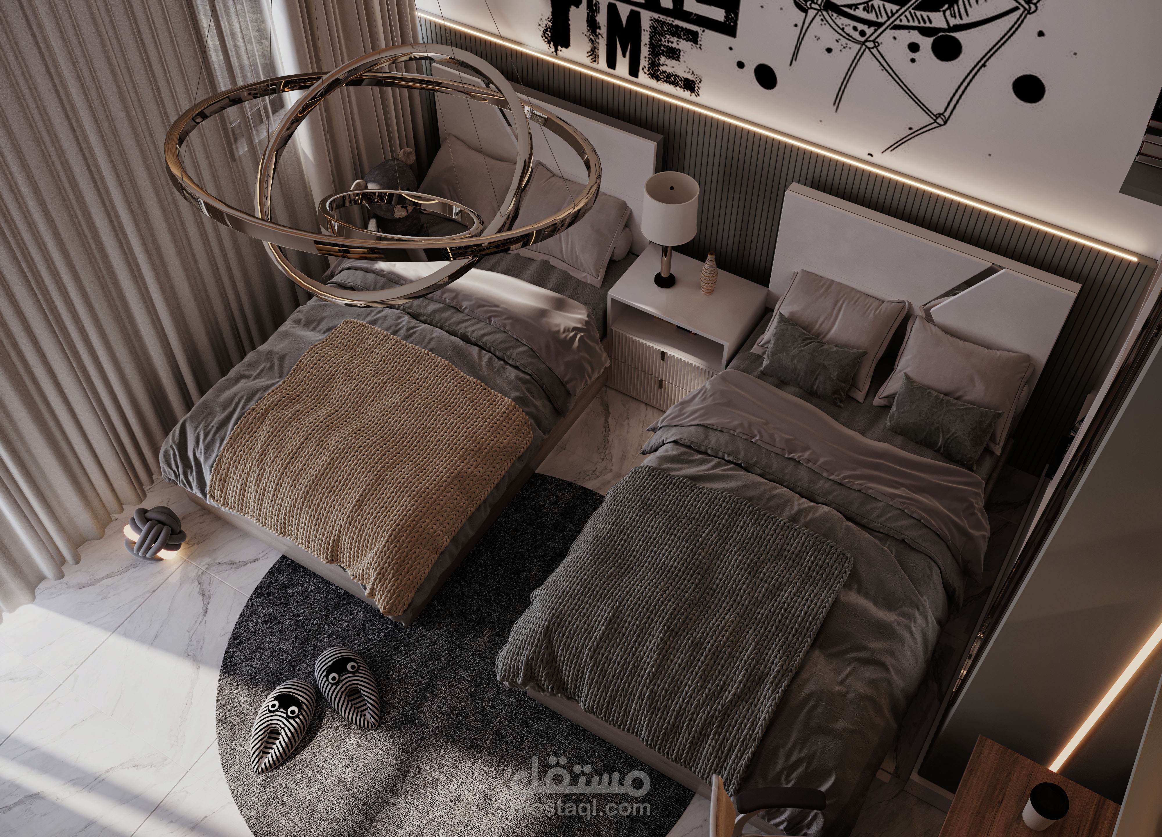 تصميم سكني مميز بلمسة انيقة