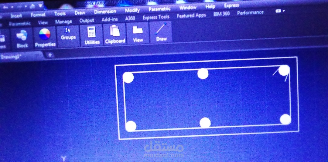 عمل plan علي برنامج الاوتوكاد  و arch girder علي برنامج الكاد وتحليله علي برنامج الساب