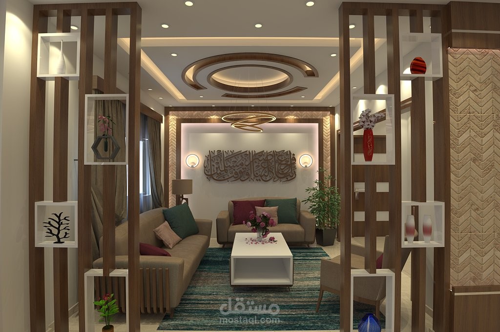 تصميم  داخلي لغرفة ضيوف