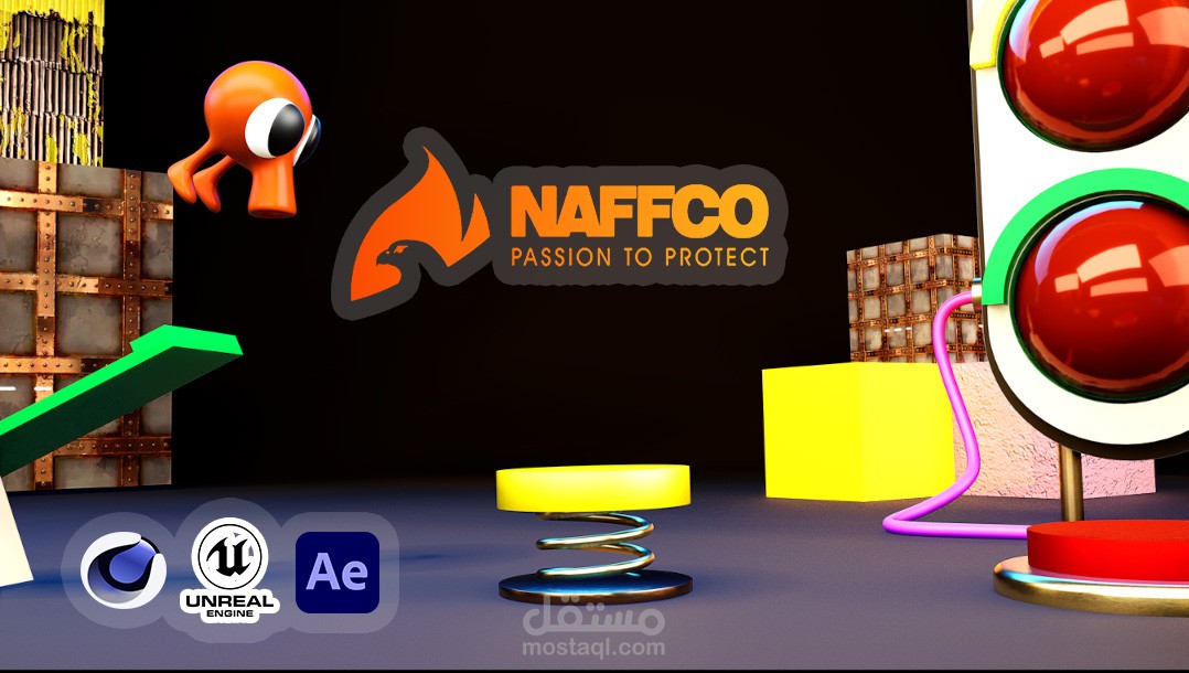 Passion too Protect Unleashed: Casual 3D Animation Adventure by Naffco|Cinema 4D, Unreal Engine Fun!