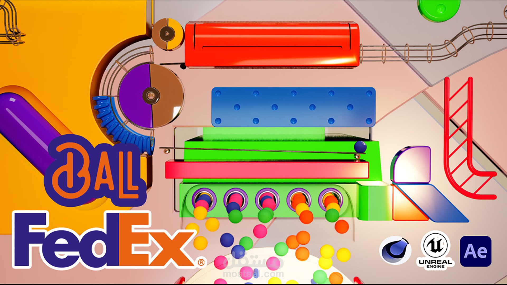 Speed Unleashed: Exploring FedEx's Fast Delivery in 3D 3D Animation | Cinema 4D, Unreal Engine Fun