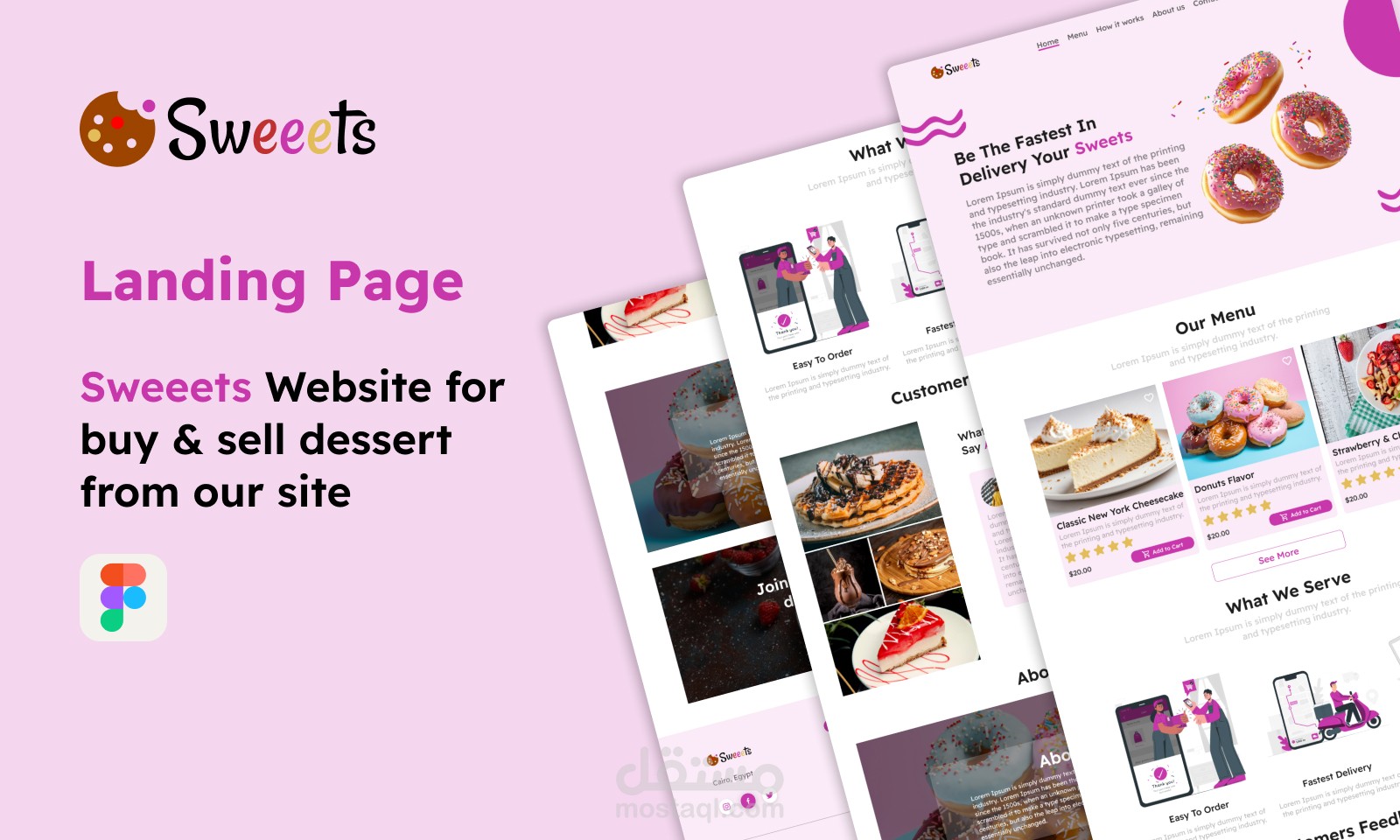 sweeets landing page