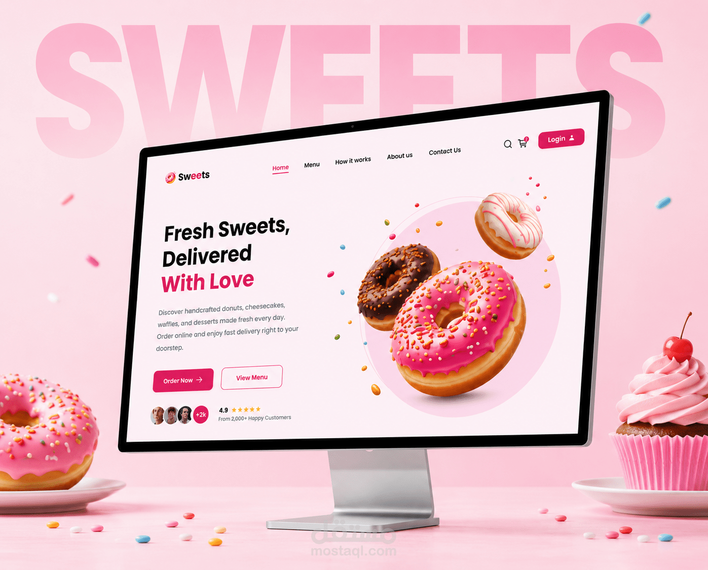sweets landing page