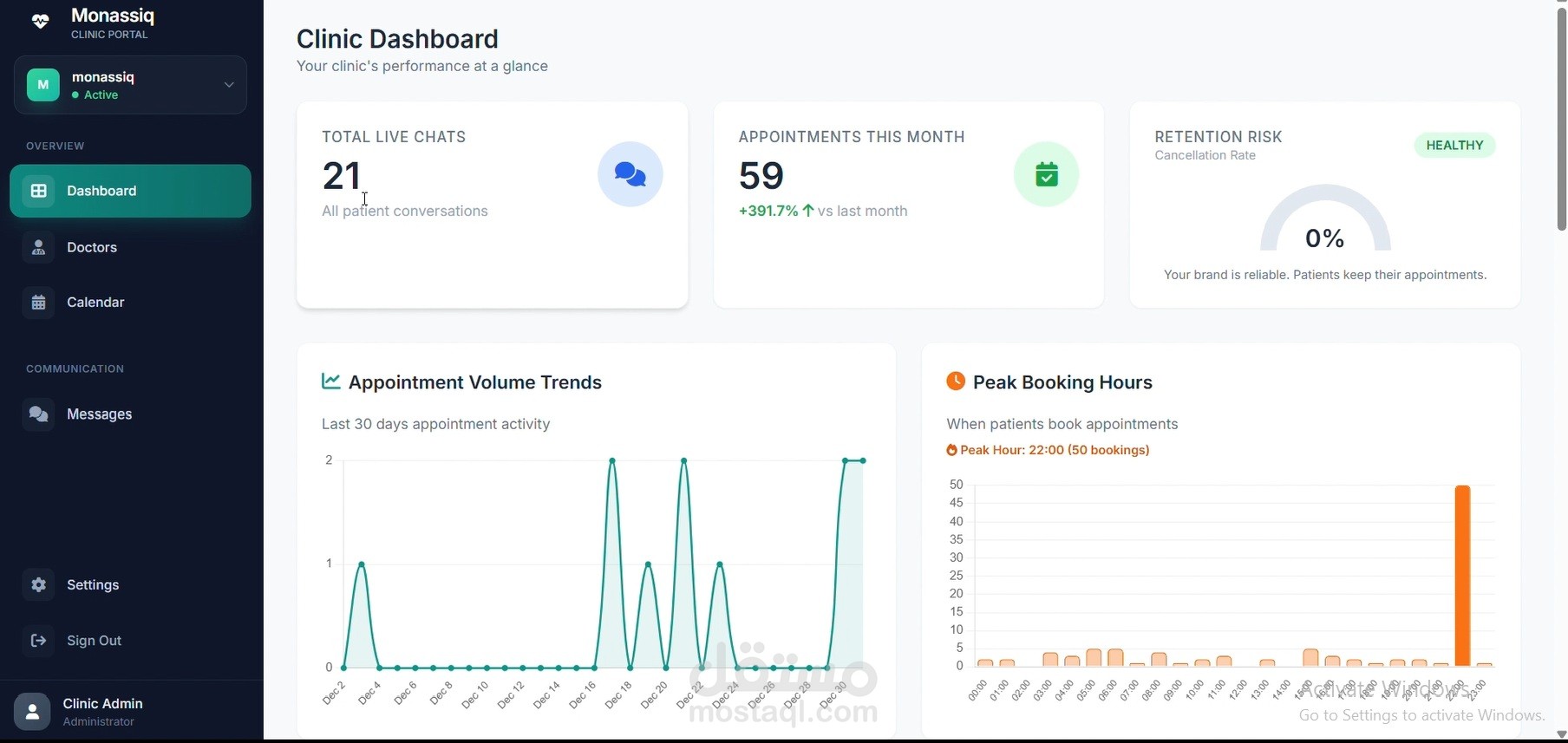 (Monassiq  —  AI-Powered Clinic SaaS with Intelligent WhatsApp Agent (n8n