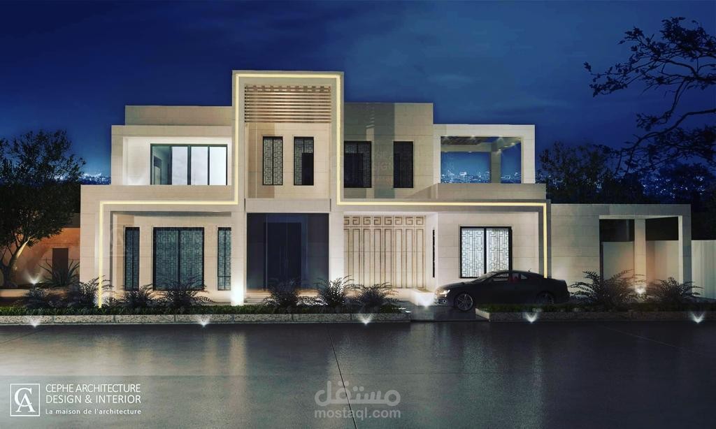 تصميم فيلا السيد مراد الحرباوي.