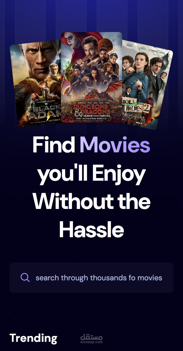 Movie Hub website