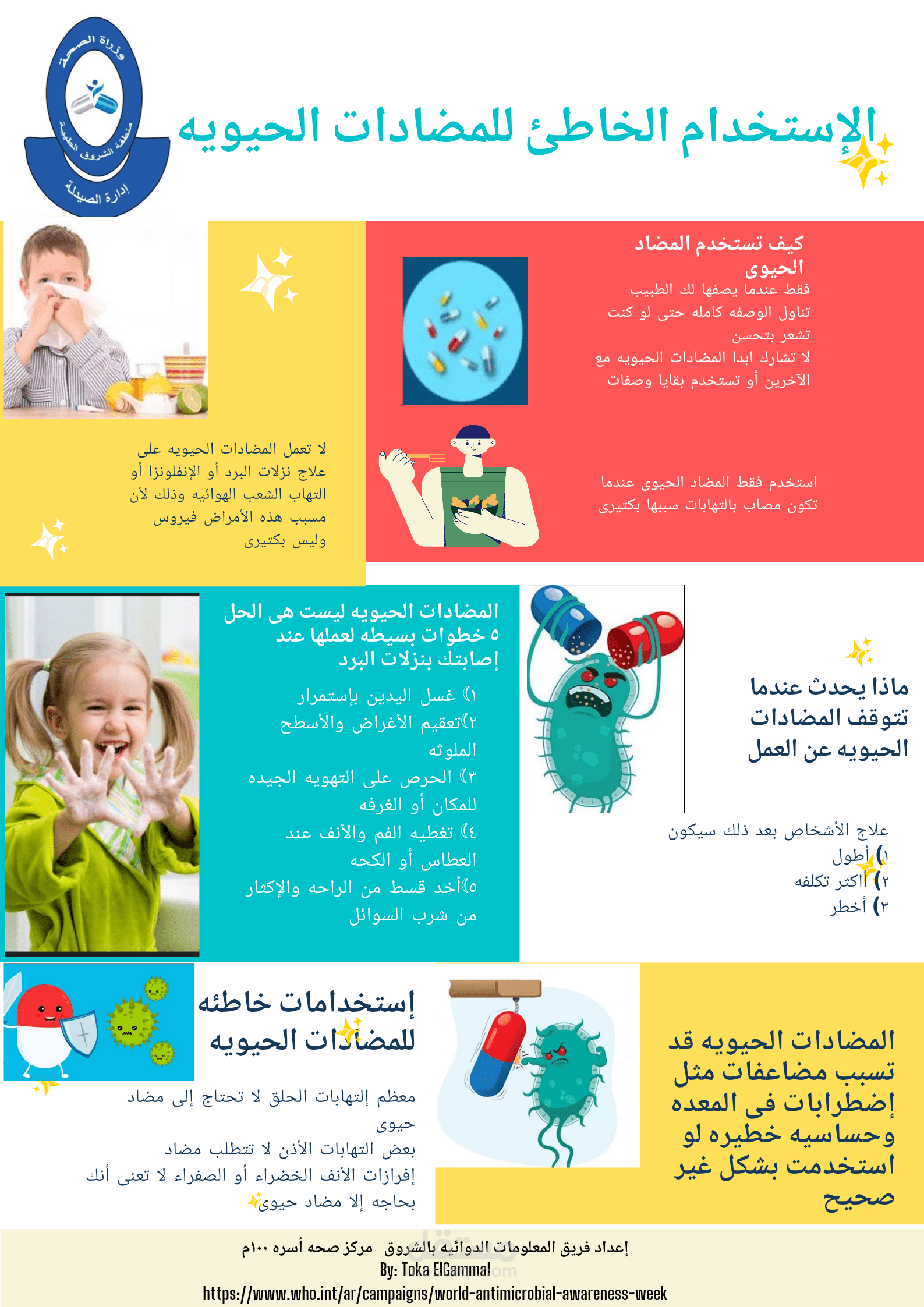 توعيه عن مخاطر الإستخدام المفرط للمضادات الحيويه