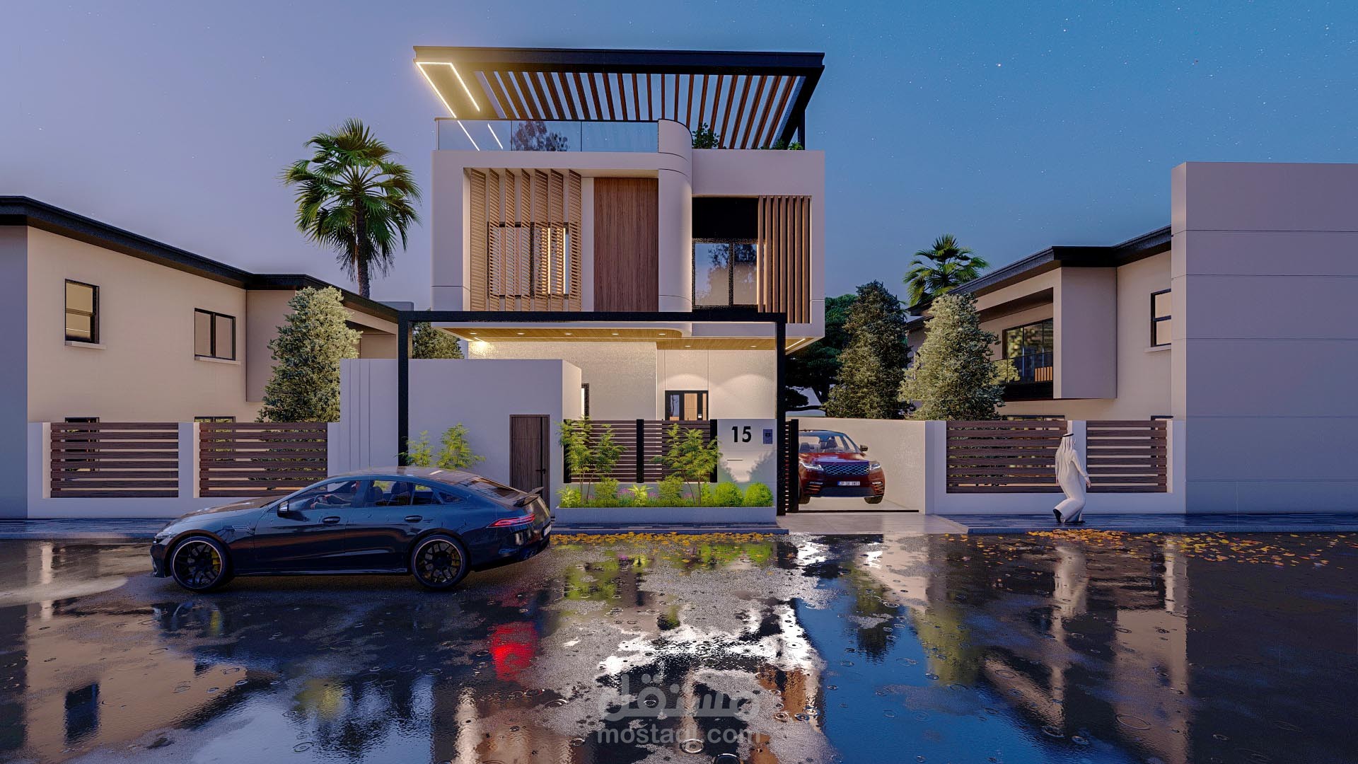 واجهة فيلا في السعودية