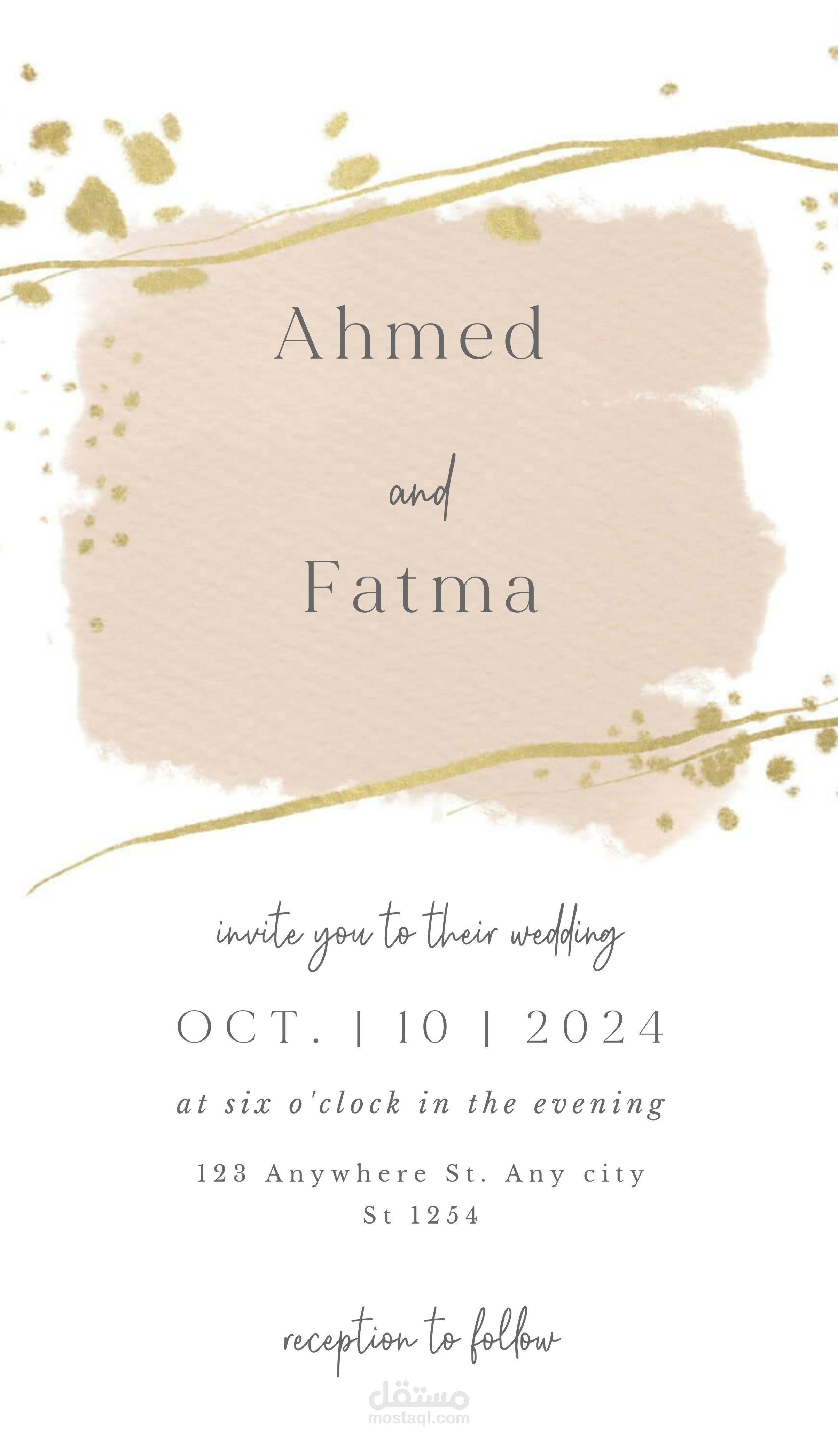 Wedding invitation