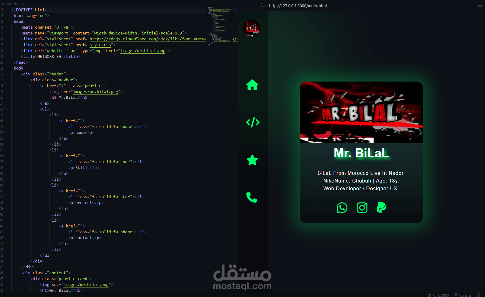 PROFILE WEBSITE