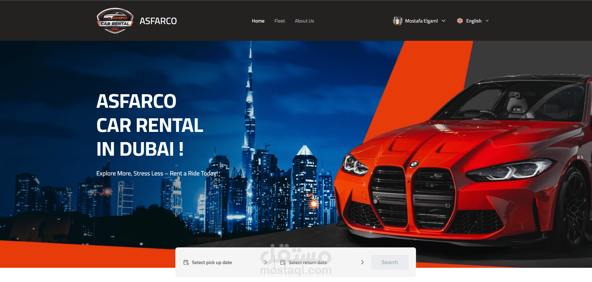 Rental Cars app