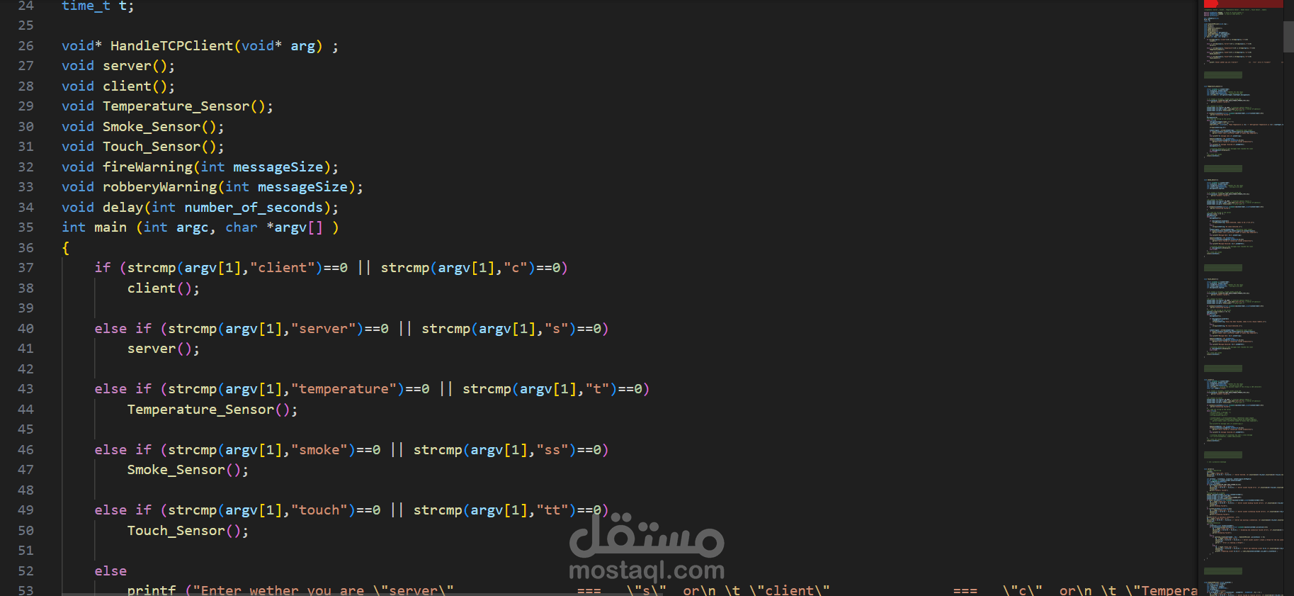 نظام لتخزين و معالجة البيانات الخاصة بمنزل ذكي يعتمد على إنترنت الأشياء
