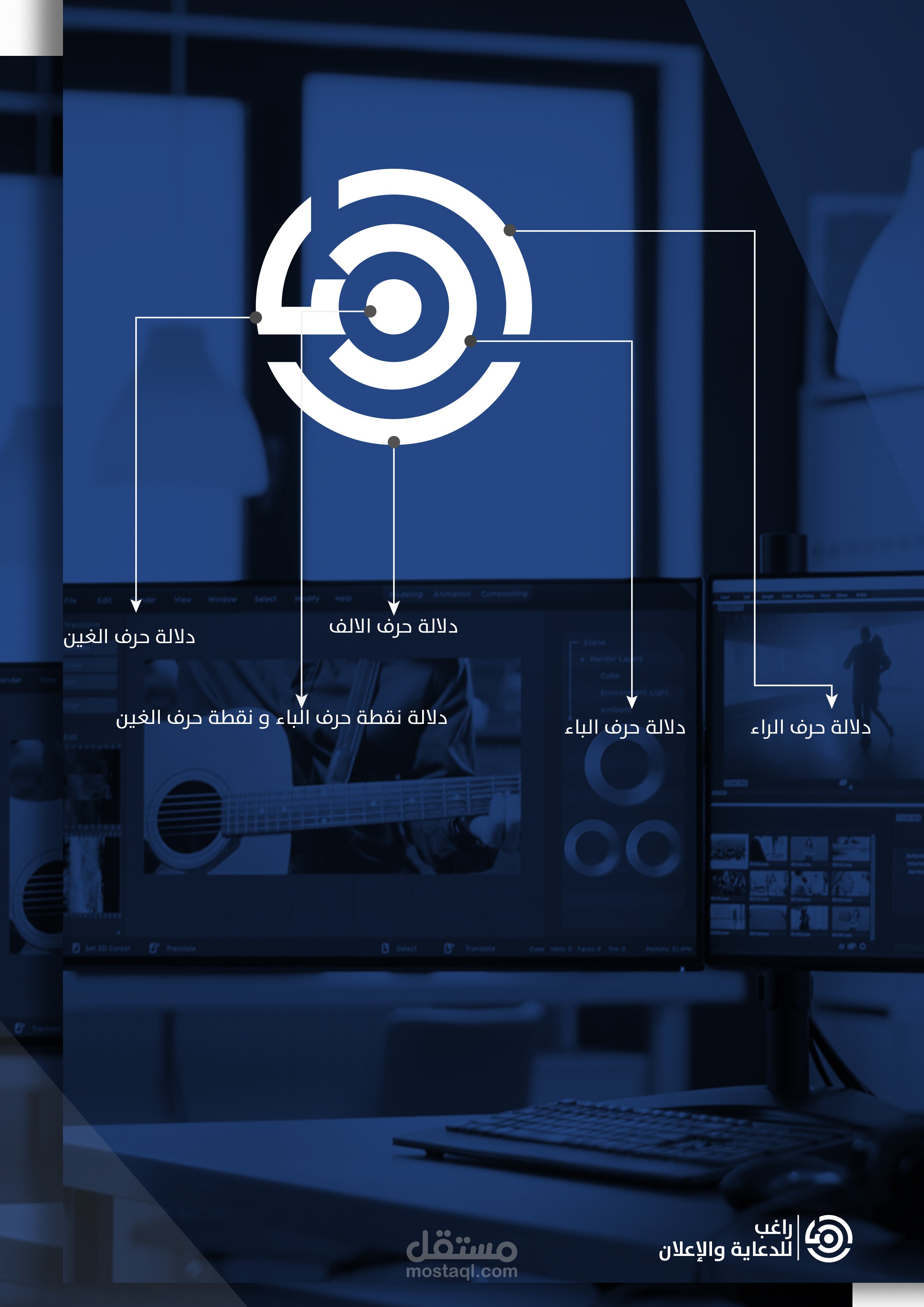 تصميم شعار مع كرت لصالحي