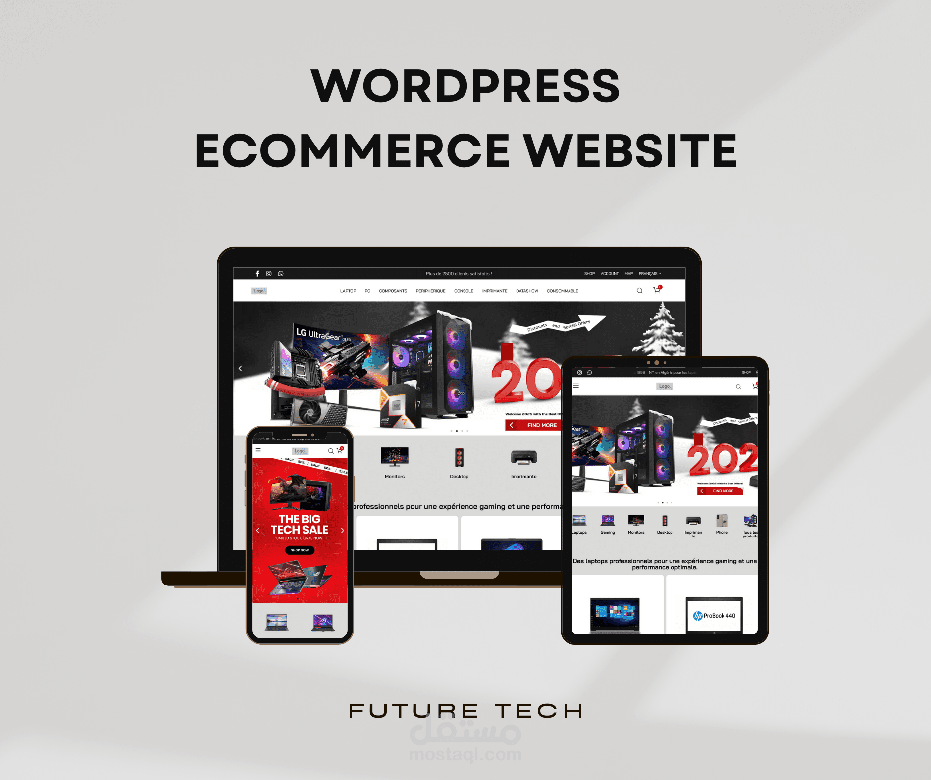 متجر إلكتروني | WordPress eCommerce Website for Laptops