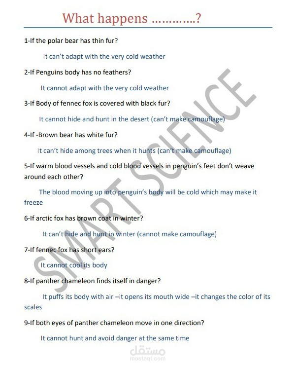 ملخصات شرح science