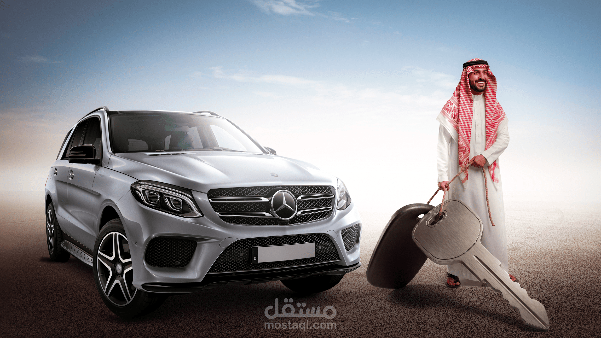 تصميم key visual  لشركة سيارات