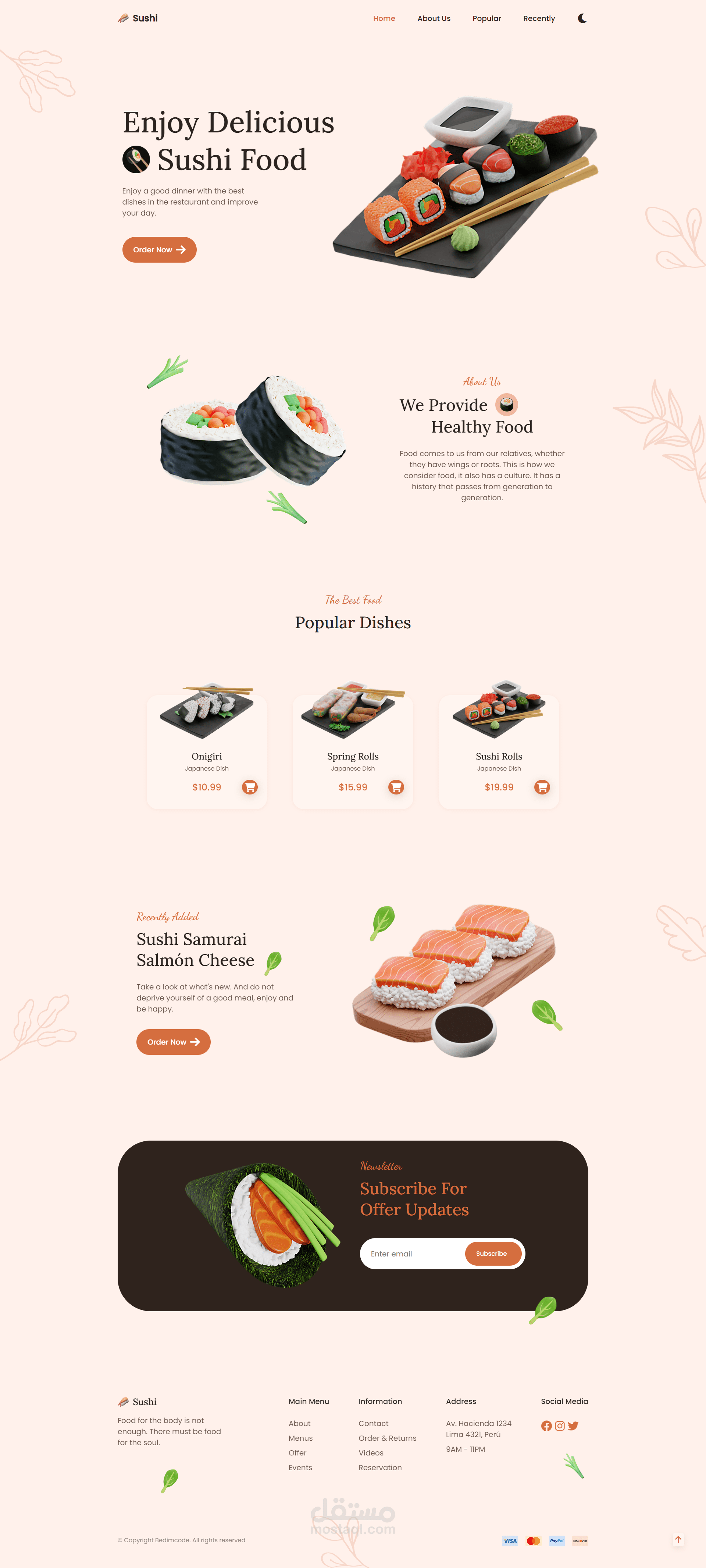 Sushi Website