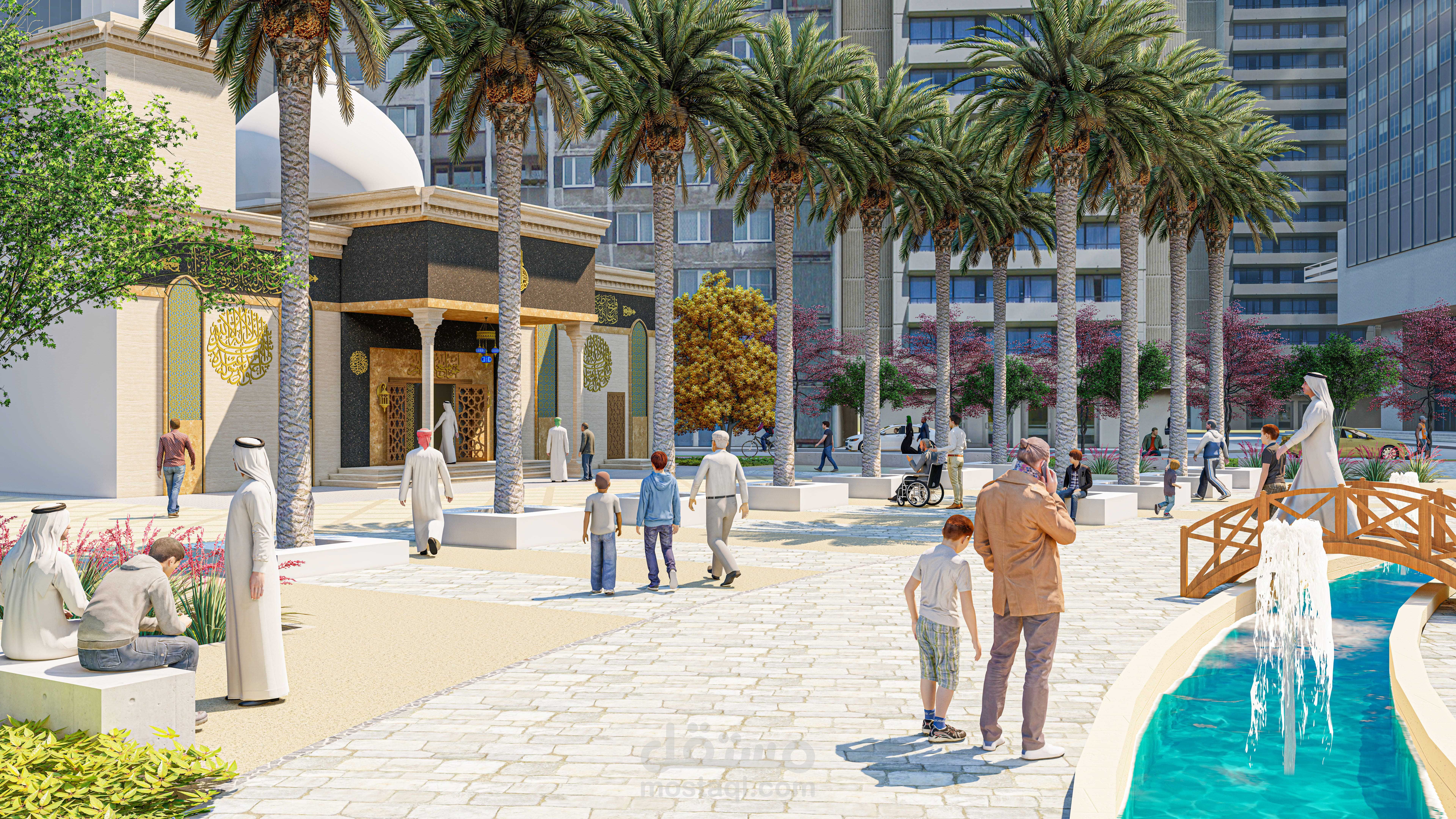 تصميم حديقة مجاورة