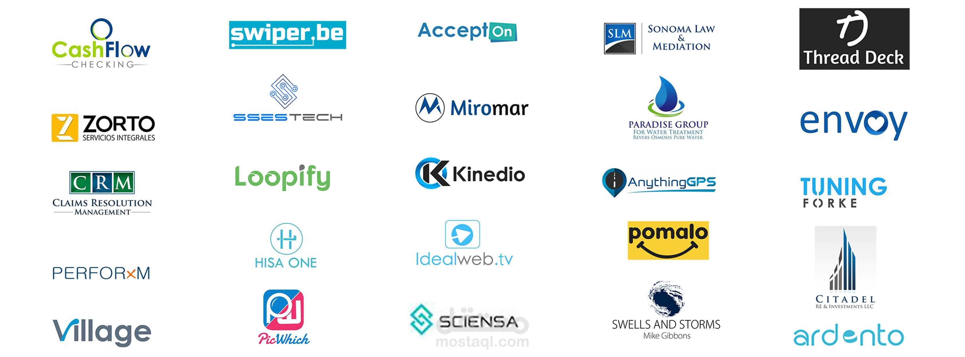 مجموعة من الشعارات من تصميمي