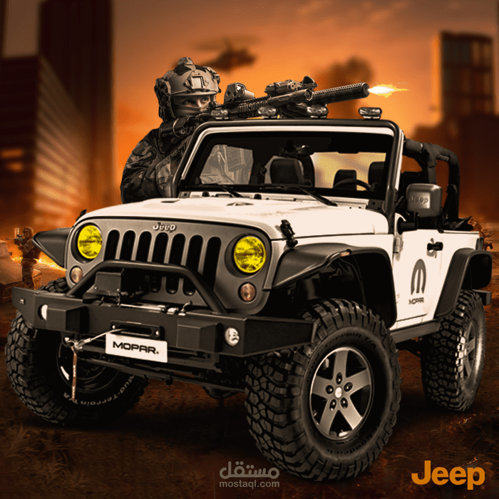 اعلان لسيارات الjeep