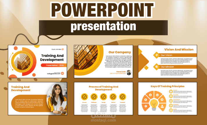 عروض تقديمية بوربوينت باللغتين العربية والانجليزية