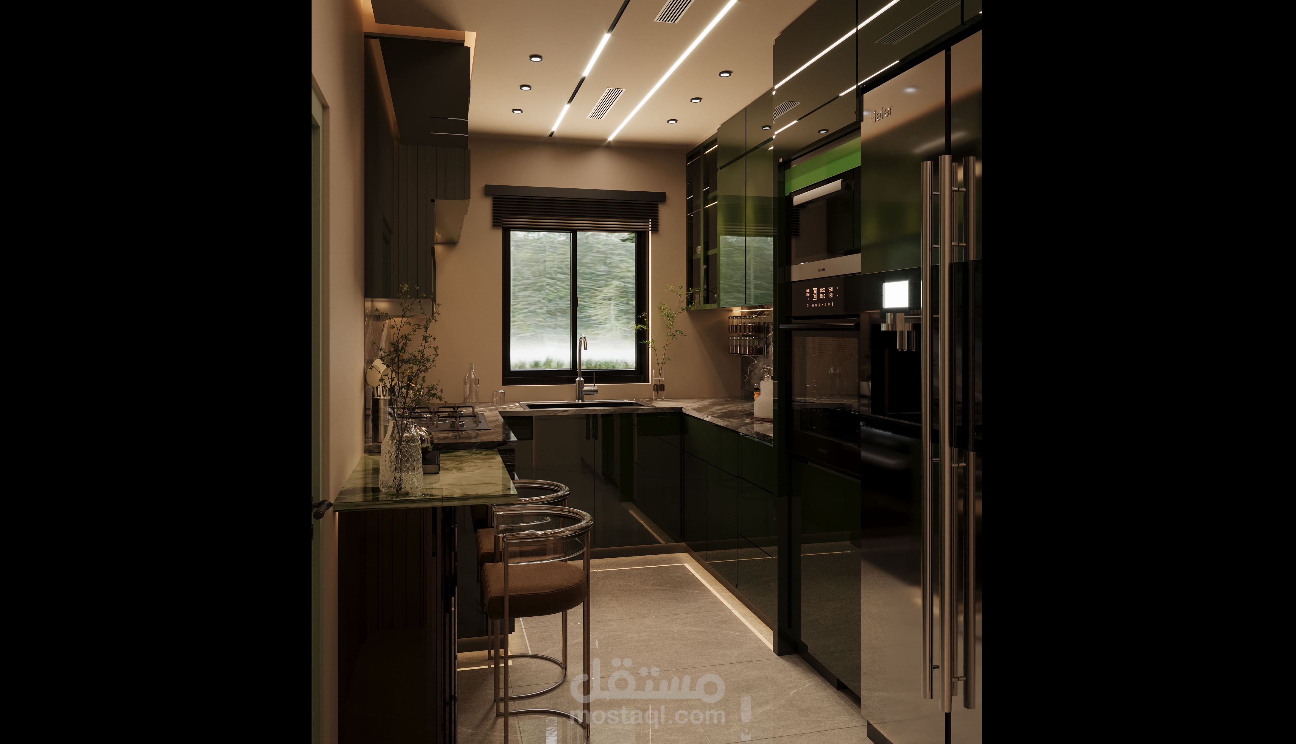 تصميم داخلي مطبخ مودرن